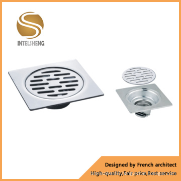 Chrome Plated Brass Bathroom Floor Drain Shower Drainer